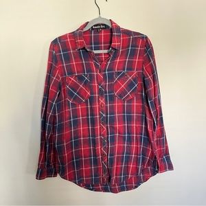 Haute Fox Plaid Shirt size small